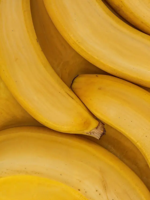 Bananas maduras vistas de perto