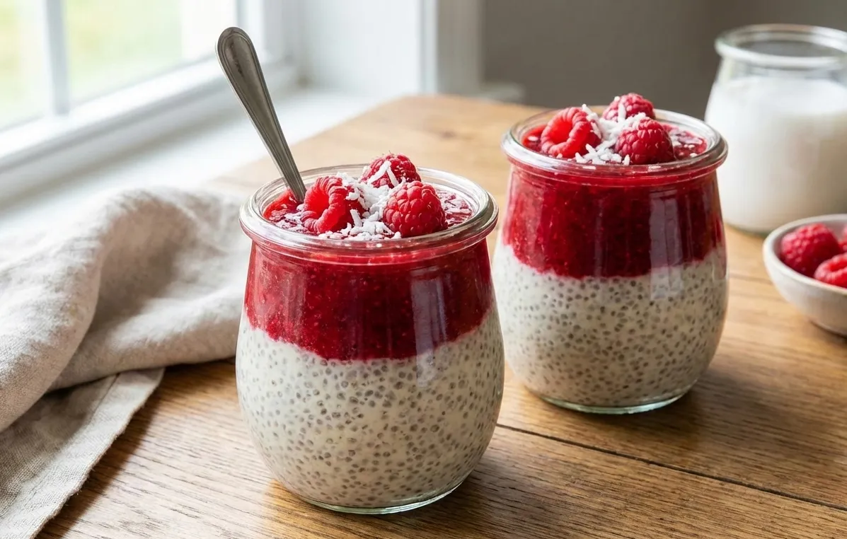 Banner for Copos de Creme de Coco, Chia e Frutos Vermelhos